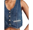 Women's Lucky Cropped Tailored Denim Vest