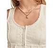 Women's Schiffly Embroidered Corset Top