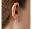 Gold Hoop Earrings - Onda Mini