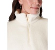 Women's Textured Plush Fleece Half-Zip Jacket