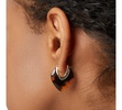 Statement Earrings - Spencer Dark Tortoise