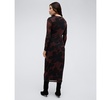 Women's Knot-Front Long-Sleeve Maxi Dress