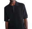 Men's Waffle-Knit Polo Shirt