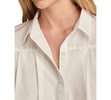 Women's Cotton Pleated Cropped Shirt