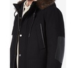 Men's Dawson Hooded Parka with Faux-Leather & Faux-Fur Trim