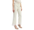 Women's Arden High-Rise Feather-Trim Pants