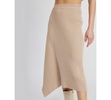 Women's Elaine Ribbed Asymmetric-Hem Midi Skirt