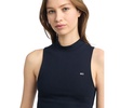 Women's Cropped Mockneck Sleeveless Top