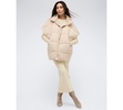 Women's Quilted Oversized Tapered Vest Jacket