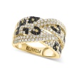 EFFY® Multicolor Diamond Crossover Statement Ring (1-1/3 ct. t.w.) in 14k Gold