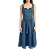 Women's Robin Faux-Suede Tie-Waist Midi Dress