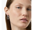 Double Hoop Earrings - Ash Double Silver