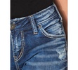 Mid Rise Distressed Girlfriend Jeans