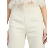 Women's Arden High-Rise Feather-Trim Pants