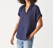 gigi gauze popover top in admiral