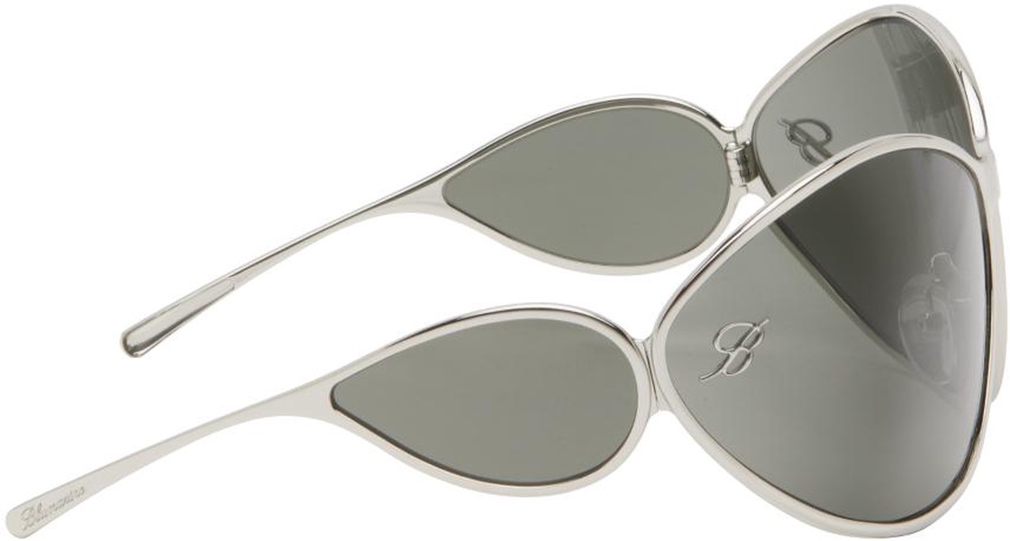 Silver Wraparound Sunglasses