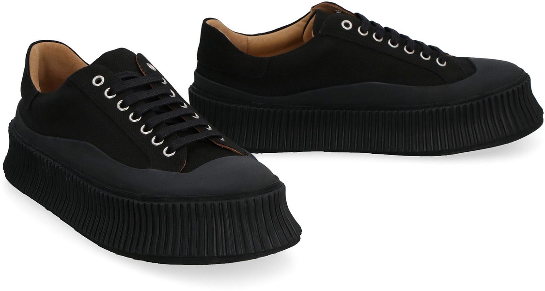 Jil Sander Canvas Low-Top Sneakers