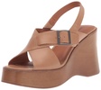 Lucky Brand Women's Delaynee Platform Wedge Sandal, Cortado, 11