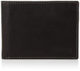 Steve Madden Men's Slim Leather Wallet with Extra Capacity Attached Flip Pockets