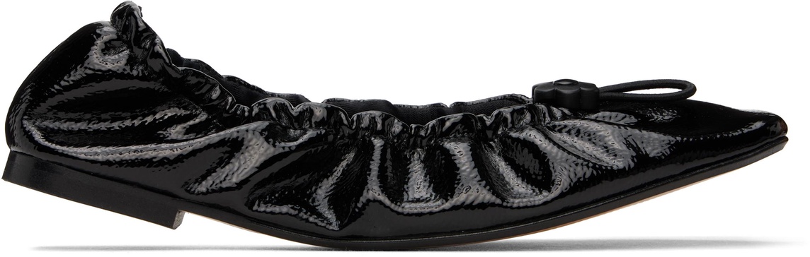 Black Orbella Ballerina Flats