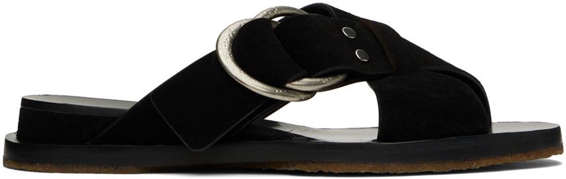 Black Beau Cross Sandals