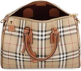 Burberry Vintage Check Pattern Medium Bowling Bag