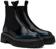 Black Lug Sole Platform Combat Boots