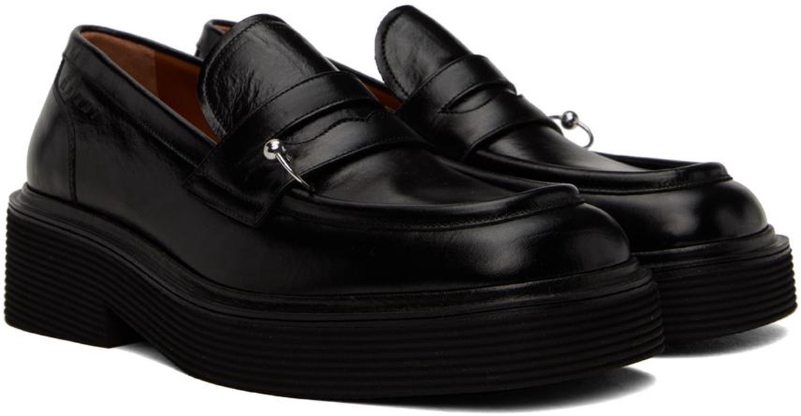 Black O-Ring Loafers