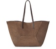 Softy Velour suede tote bag