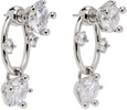 Silver Diamanti Drop Earrings