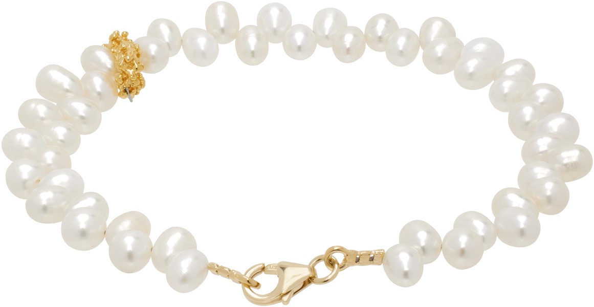 White & Gold 'The Calliope' Bracelet