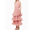 nereida tiered halter dress in rose