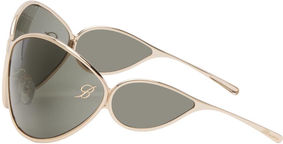 Gold Wraparound Sunglasses