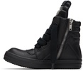 Black Jumbo Laced Geobasket Sneakers