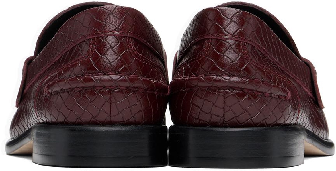 Burgundy Carter Leather Loafers