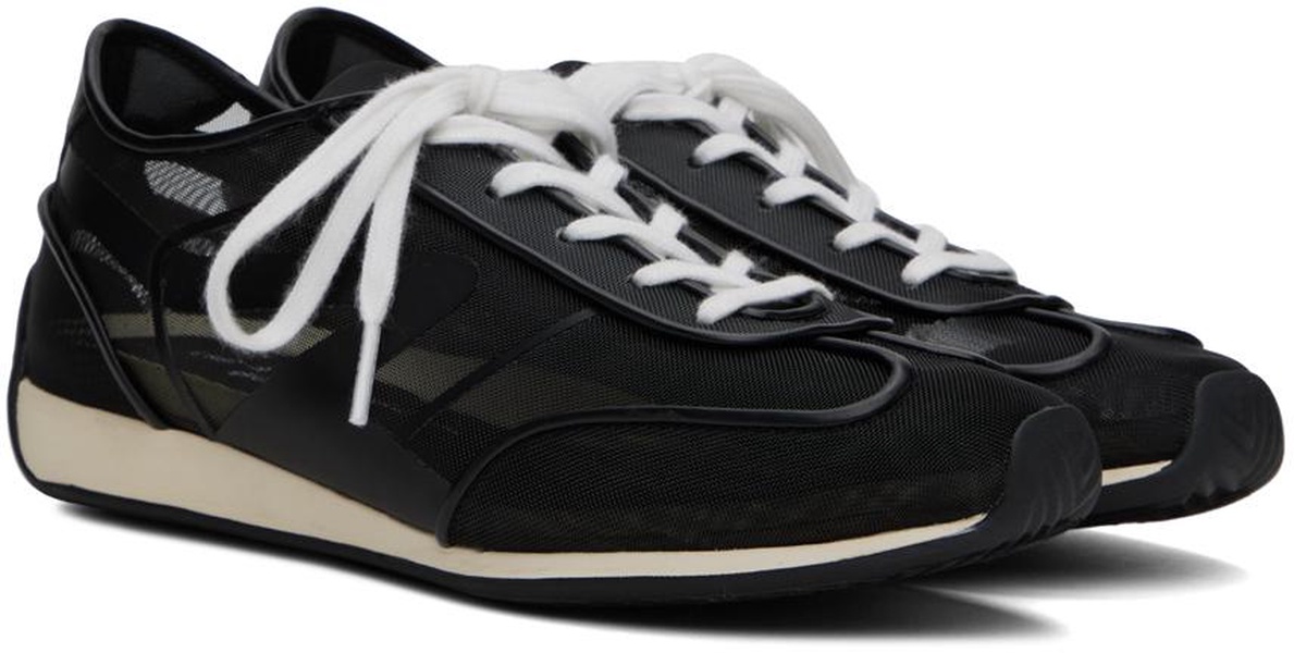 Black Retro Runner Slim Sneakers