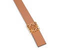 Anagram leather belt