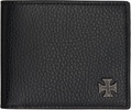 Black Bifold Logo Embossed Wallet