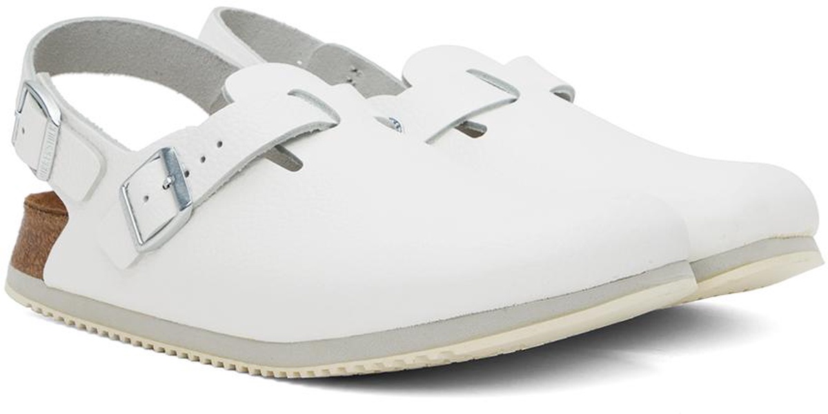 White Narrow Tokio Super Grip Loafers