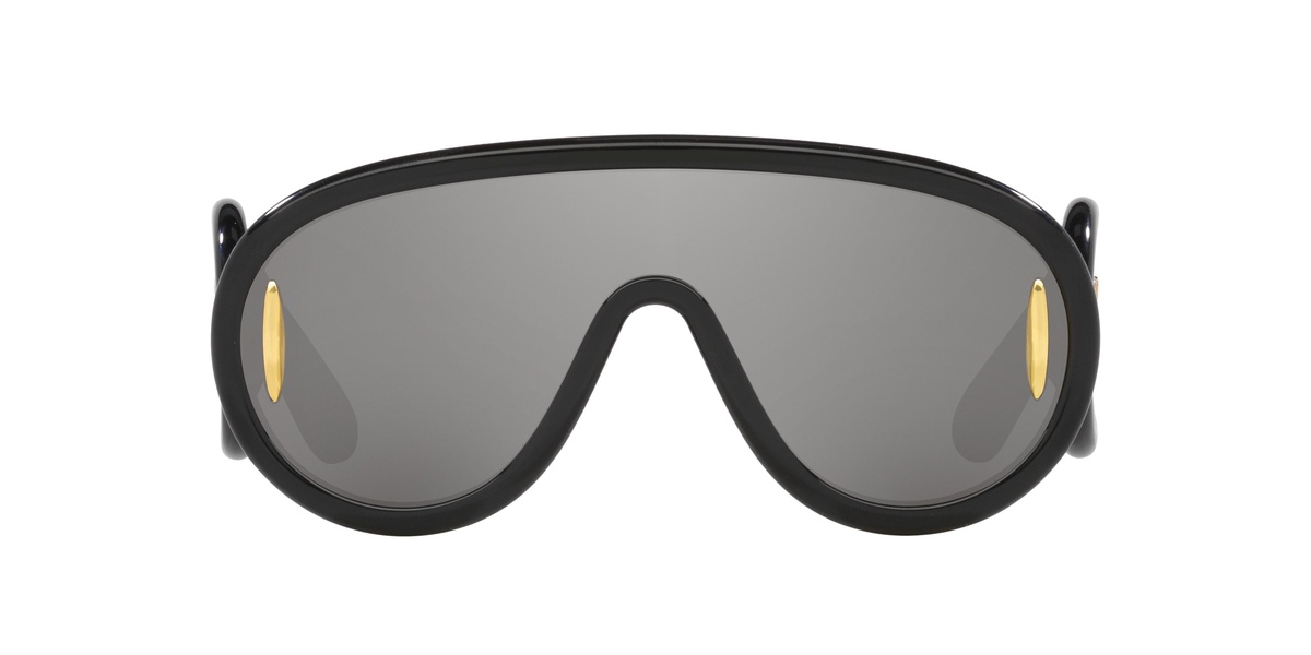 Black Wave Mask Sunglasses