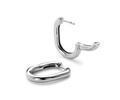 Silver Hoop Earrings - Rox Small Silver