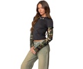 Women's Camo Layered Long Sleeve T Shirt