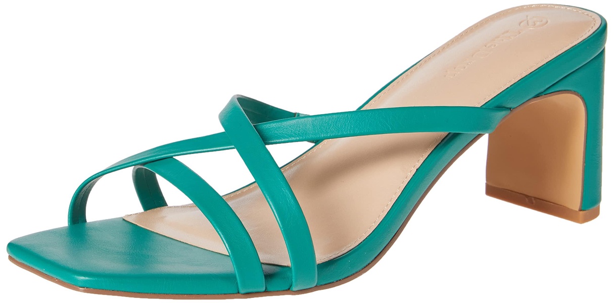 The Drop Women's Amelie Strappy Square-Toe Heeled Sandal