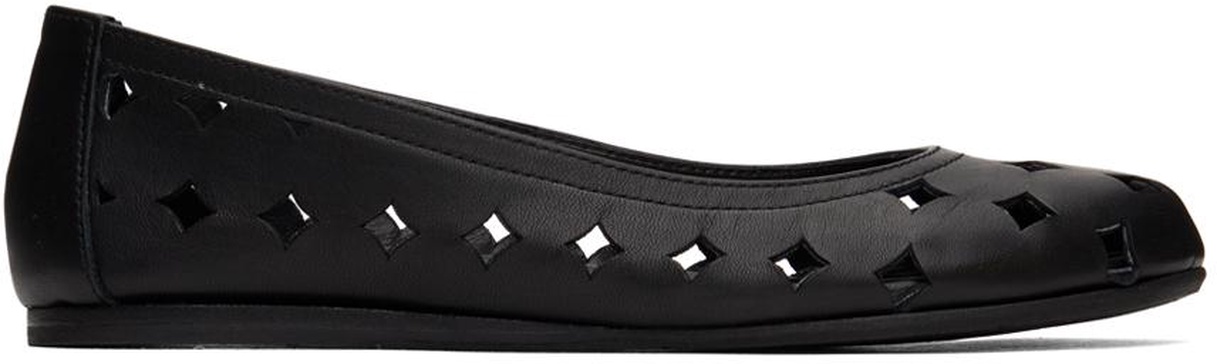 Black Cyclopes Ballerina Flats