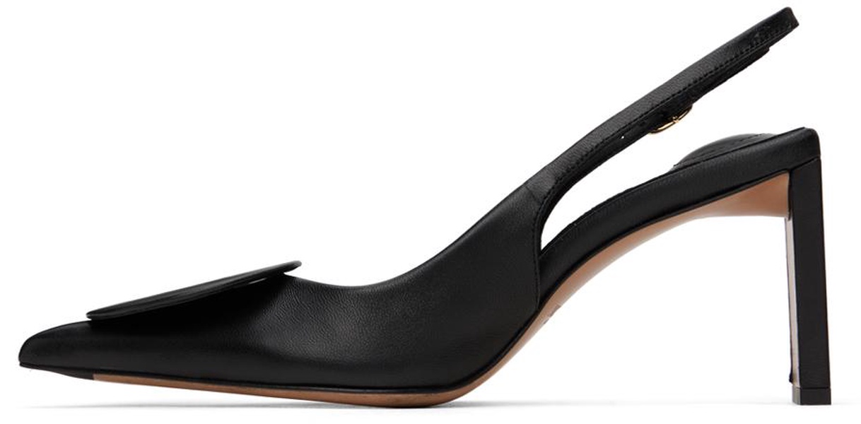 JACQUEMUS Elegant Slingback Pumps with Block Heel