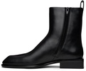 Black Throttle Leather Boots