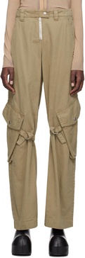 Khaki Cargo Pocket Trousers