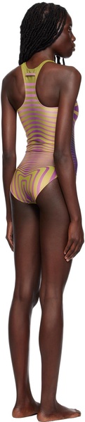 Green & Purple 'The Body Morphing' Swimsuit