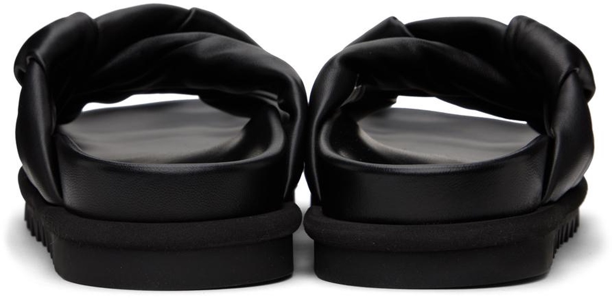 Black Padded Sandals