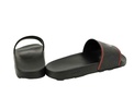 men's rubber with logo and  edge slide sandals